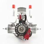 DLE60 EFI Motor UAV Sistema de energía especial 60cc Batería de arranque de desplazamiento Dos tiempos RC Avión Ala fija VTOL DIY
